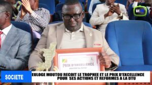 Lire la suite à propos de l’article Cyr Euloge Moutou honoré du trophée et du prix d&rsquo;excellence pour ses actions à la direction des transports urbains